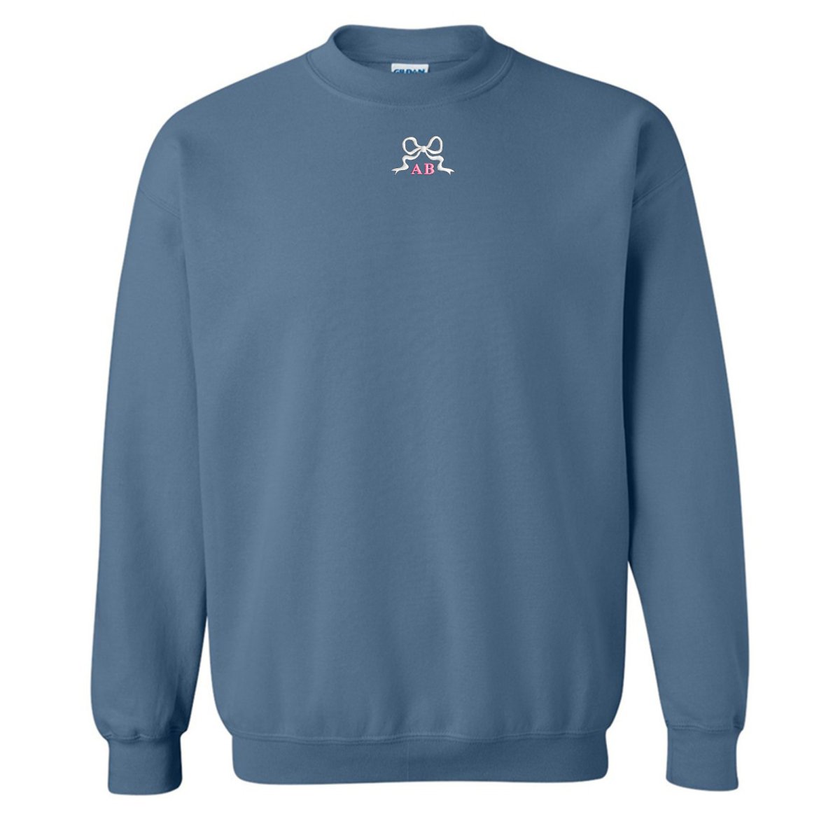 Initialed 'Tiny Bow' Crewneck Sweatshirt - United Monograms