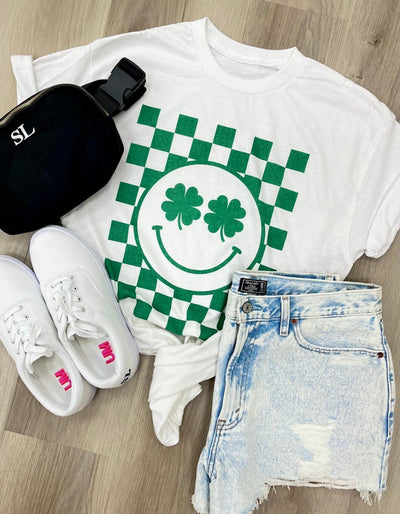 'Irish Eyes are Smiling' Basic T-Shirt - United Monograms