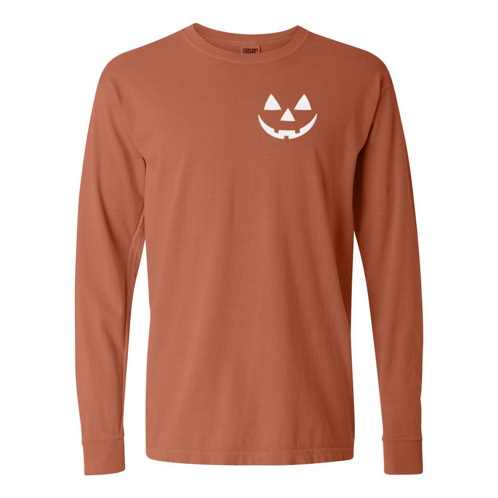 Jack-O'-Lantern Comfort Colors Long Sleeve T-Shirt - United Monograms