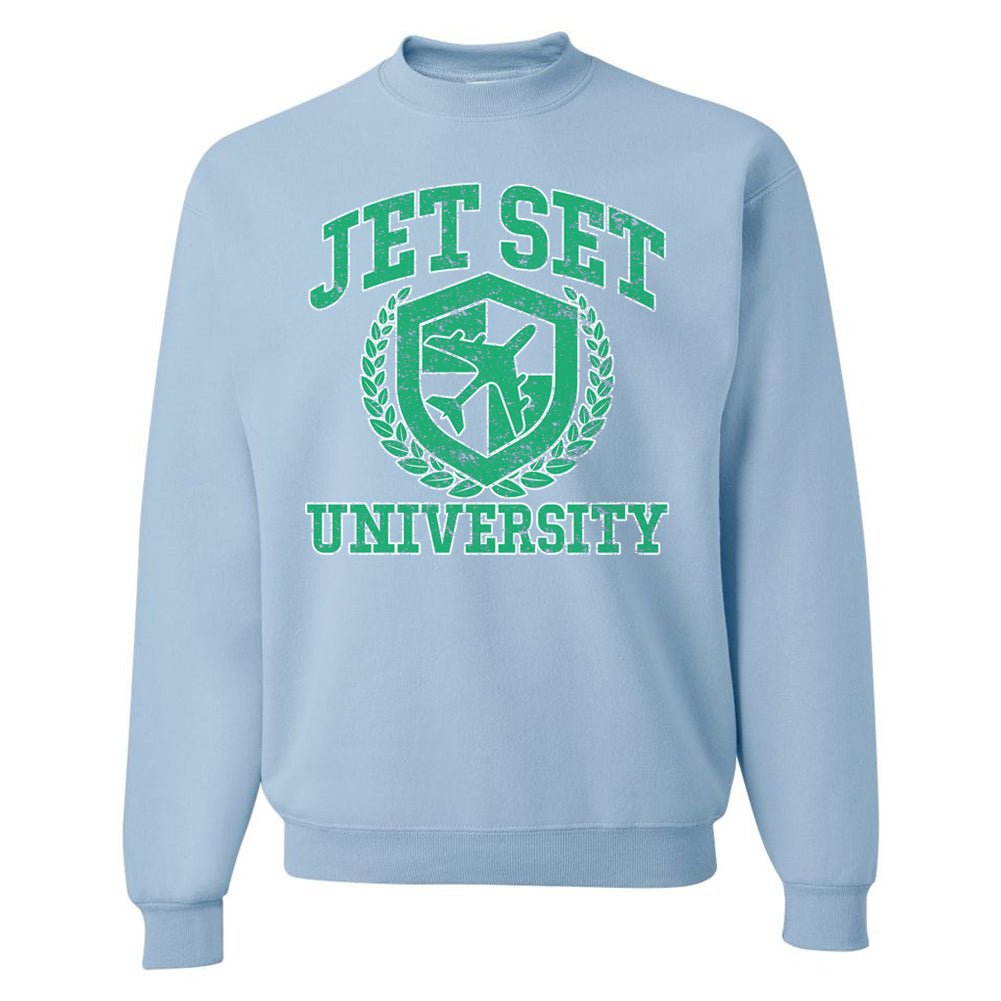 'Jet Set University' Crewneck Sweatshirt - United Monograms