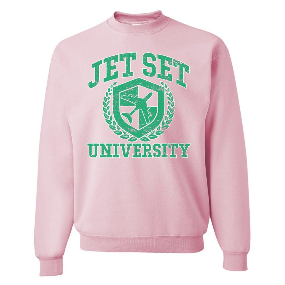 'Jet Set University' Crewneck Sweatshirt - United Monograms