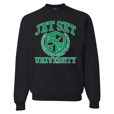 'Jet Set University' Crewneck Sweatshirt - United Monograms