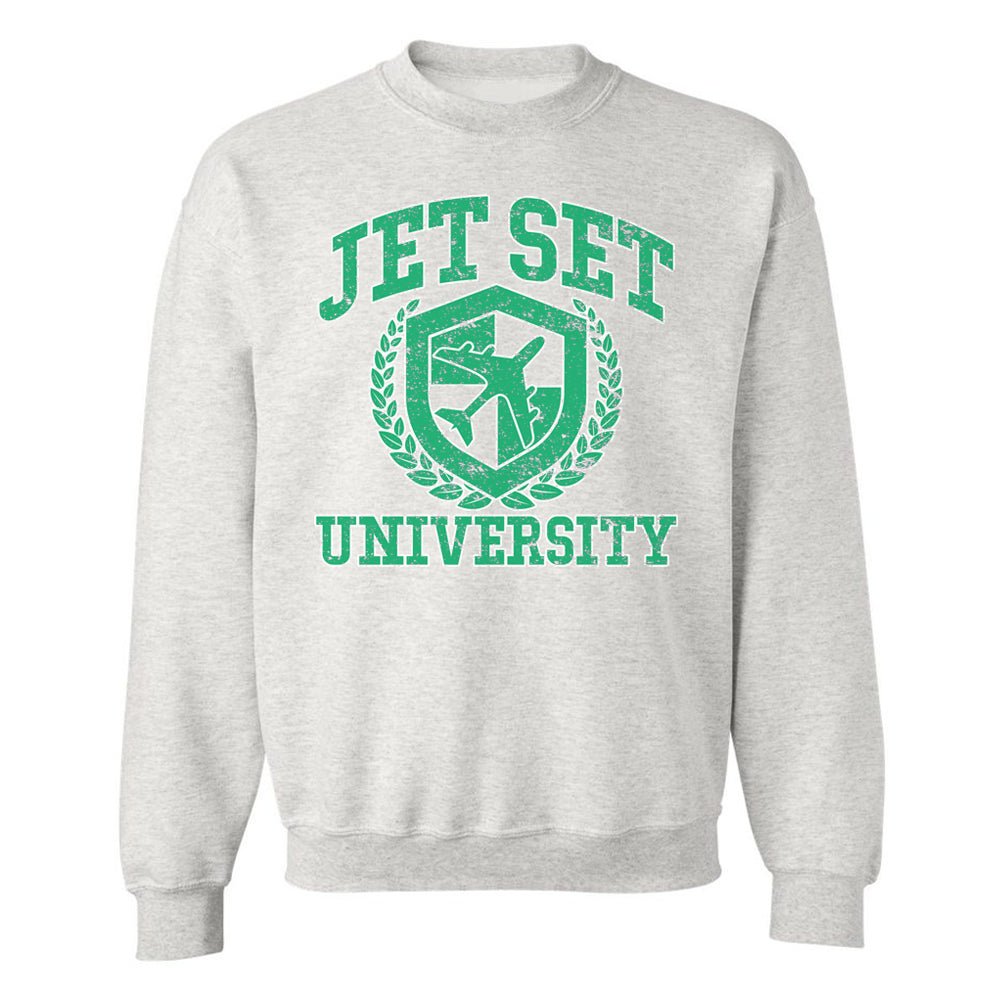 'Jet Set University' Crewneck Sweatshirt - United Monograms