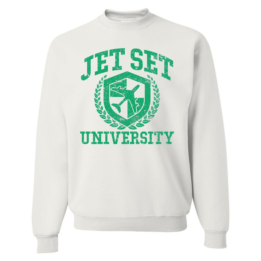 'Jet Set University' Crewneck Sweatshirt - United Monograms