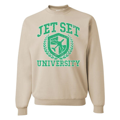 'Jet Set University' Crewneck Sweatshirt - United Monograms