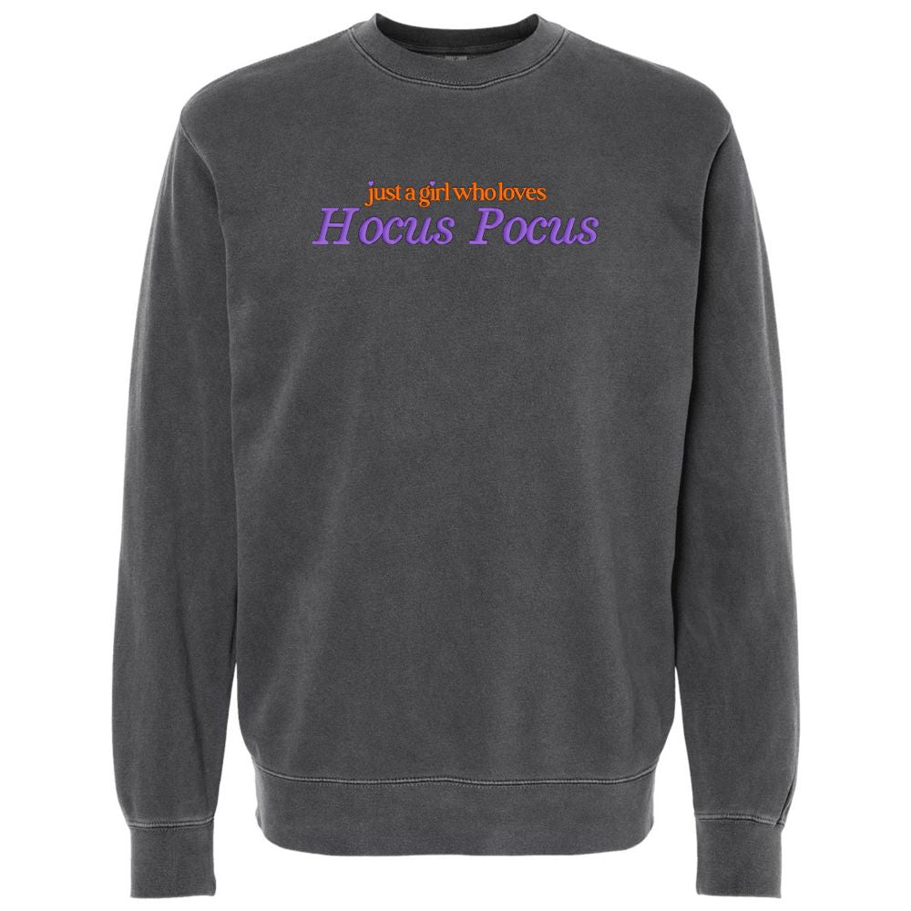 'Just A Girl Who Loves Hocus Pocus' Cozy Crew - United Monograms