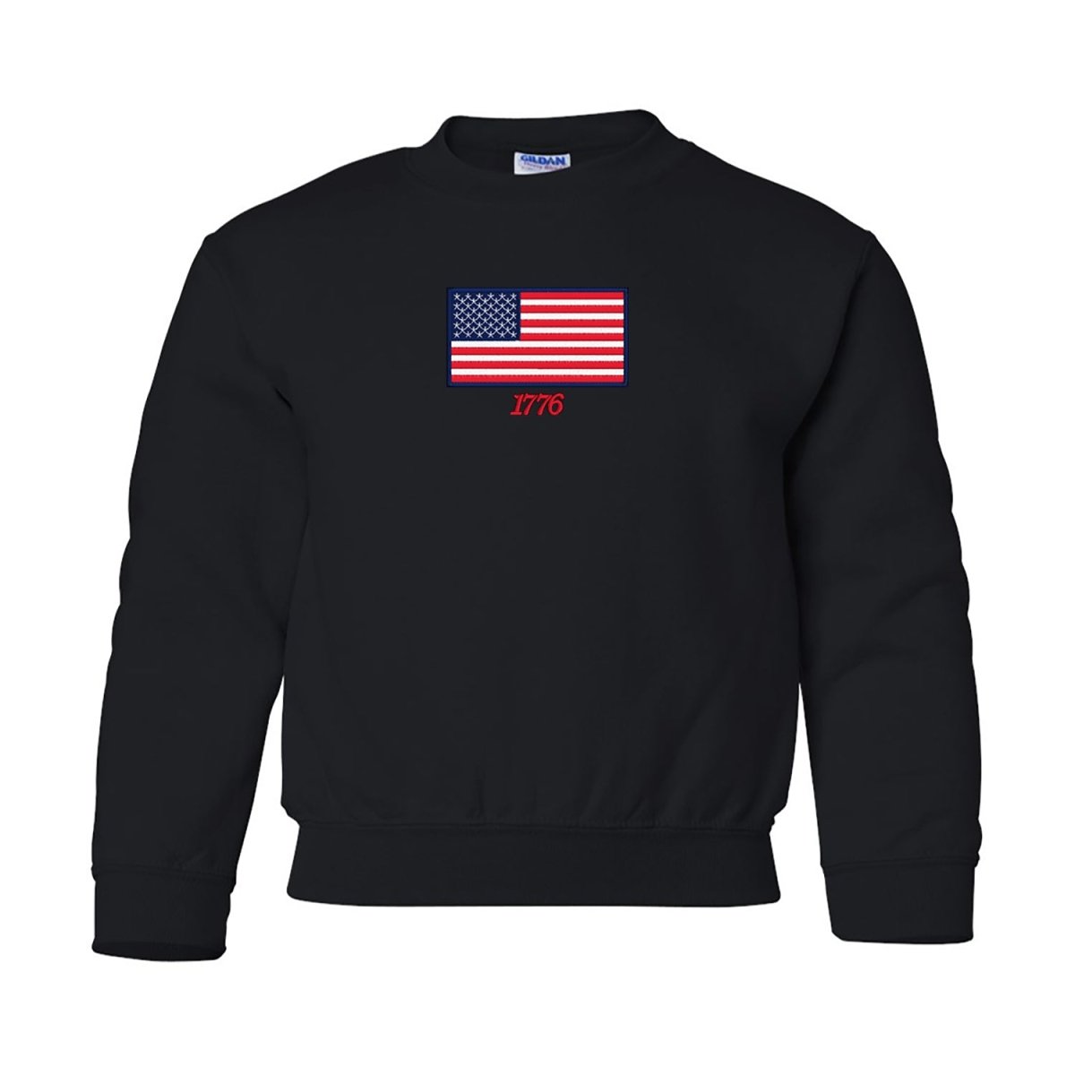 Kids 'American Flag' Crewneck Sweatshirt - United Monograms