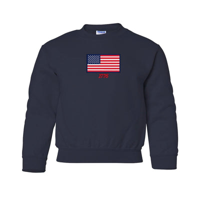 Kids 'American Flag' Crewneck Sweatshirt - United Monograms