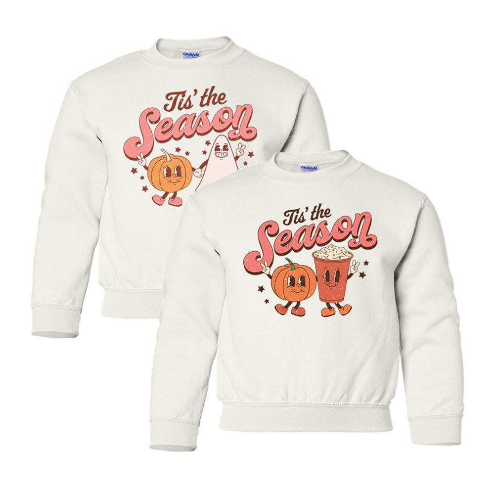 Kids Autumn 'Tis The Season Characters' Crewneck Sweatshirt - United Monograms