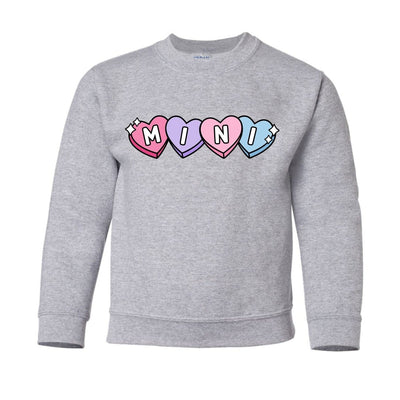 Kids 'Candy Hearts Mini' Crewneck Sweatshirt - United Monograms