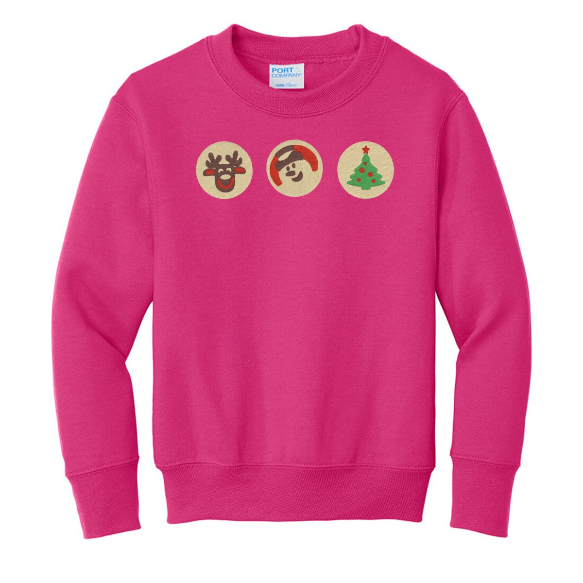 Kids 'Christmas Cookies' Embroidered Crewneck Sweatshirt - United Monograms