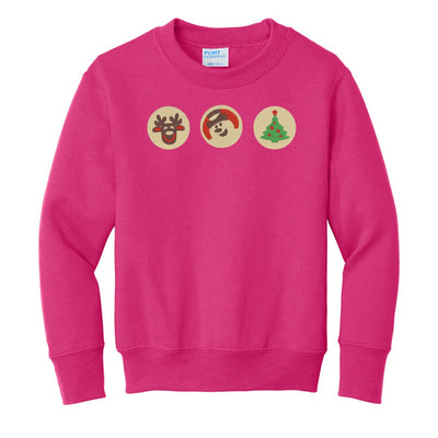 Kids 'Christmas Cookies' Embroidered Crewneck Sweatshirt - United Monograms