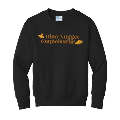 Kids 'Dino Nugget Connoisseur' Crewneck Sweatshirt - United Monograms