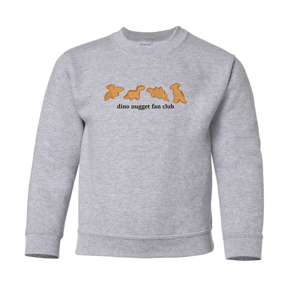 Kids 'Dino Nugget Fan Club' Crewneck Sweatshirt - United Monograms