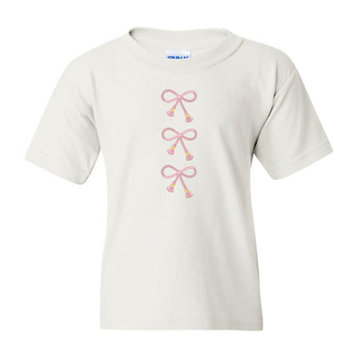 Kids Embroidered Tasseled 'Bows' T-Shirt - United Monograms