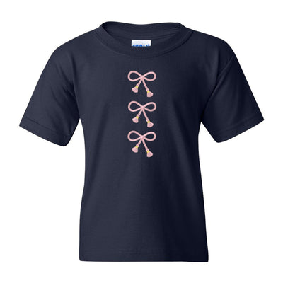 Kids Embroidered Tasseled 'Bows' T-Shirt - United Monograms