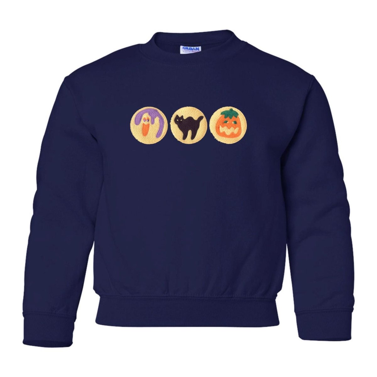 Kids 'Halloween Cookies' Embroidered Crewneck Sweatshirt - United Monograms