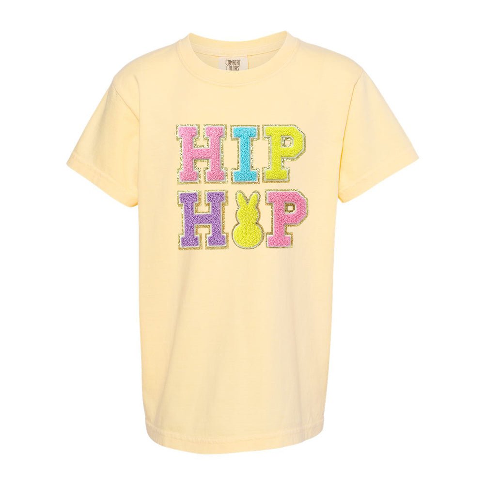 Kids Hip Hop Letter Patch Comfort Colors T-Shirt - United Monograms