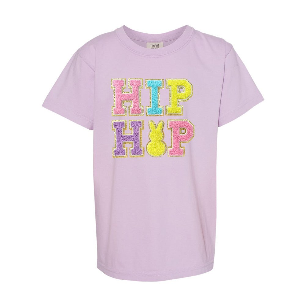 Kids Hip Hop Letter Patch Comfort Colors T-Shirt - United Monograms