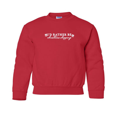 Kids 'I'd Rather Be' Christmas Edition Crewneck Sweatshirt - United Monograms