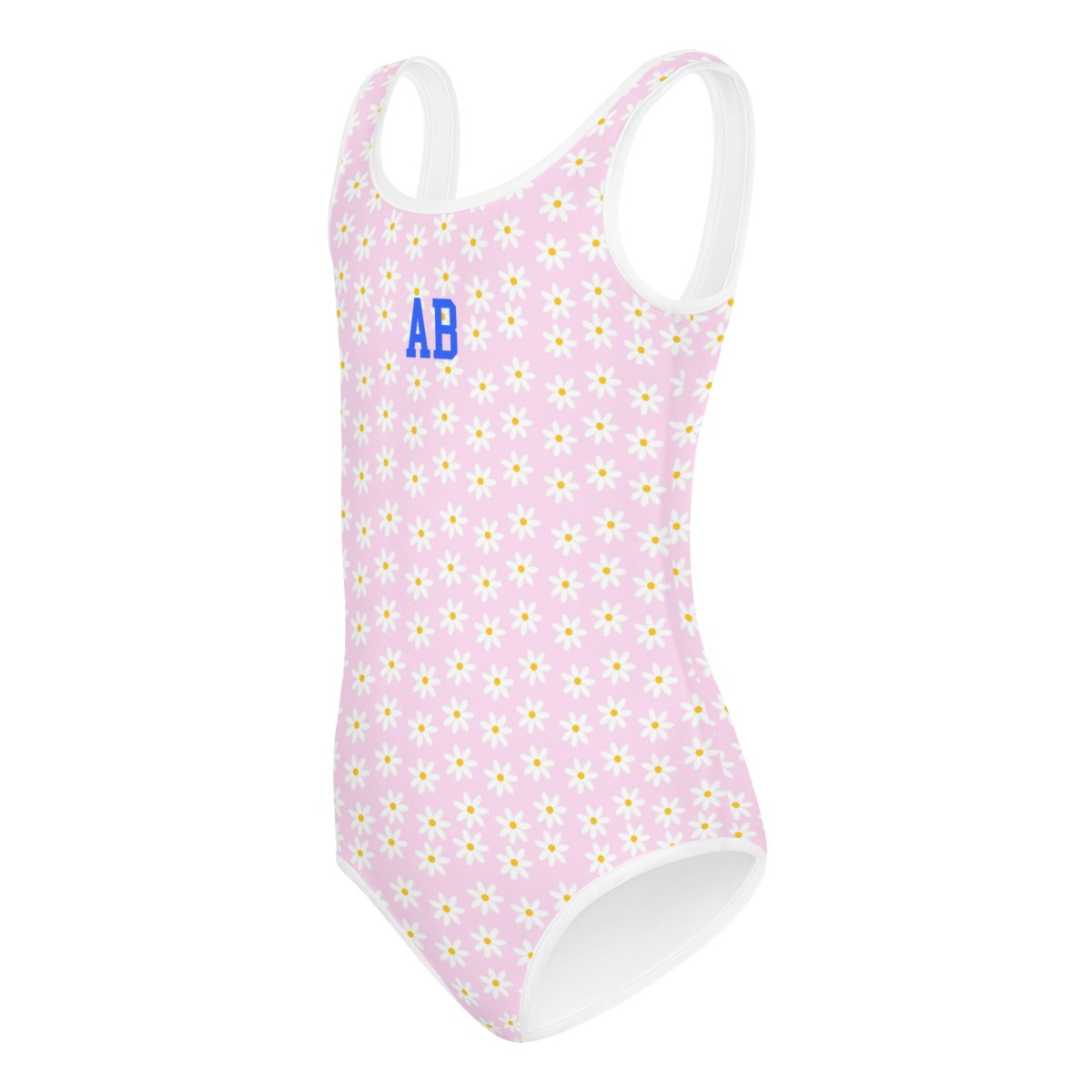 Kids Initialed 'Daisy Pattern' Swimsuit - United Monograms