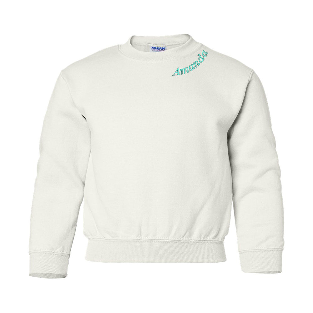 Kids Make It Yours™ Collar Crewneck Sweatshirt - United Monograms