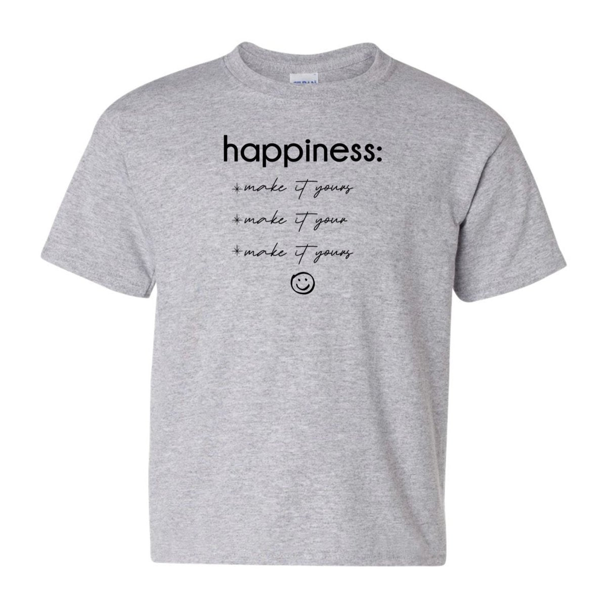 Kids Make It Yours™ 'Happiness Checklist' T-Shirt - United Monograms