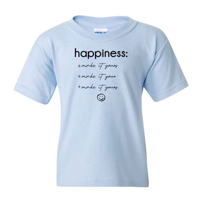 Kids Make It Yours™ 'Happiness Checklist' T-Shirt - United Monograms