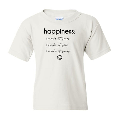 Kids Make It Yours™ 'Happiness Checklist' T-Shirt - United Monograms