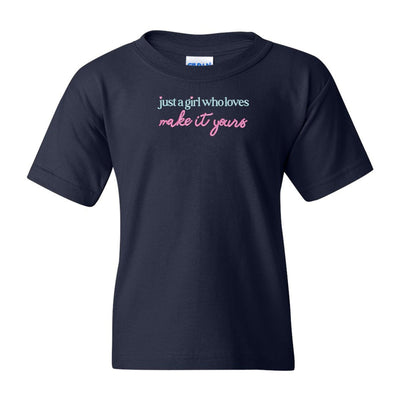 Kids Make It Yours™ 'Just A Girl Who Loves' T-Shirt - United Monograms