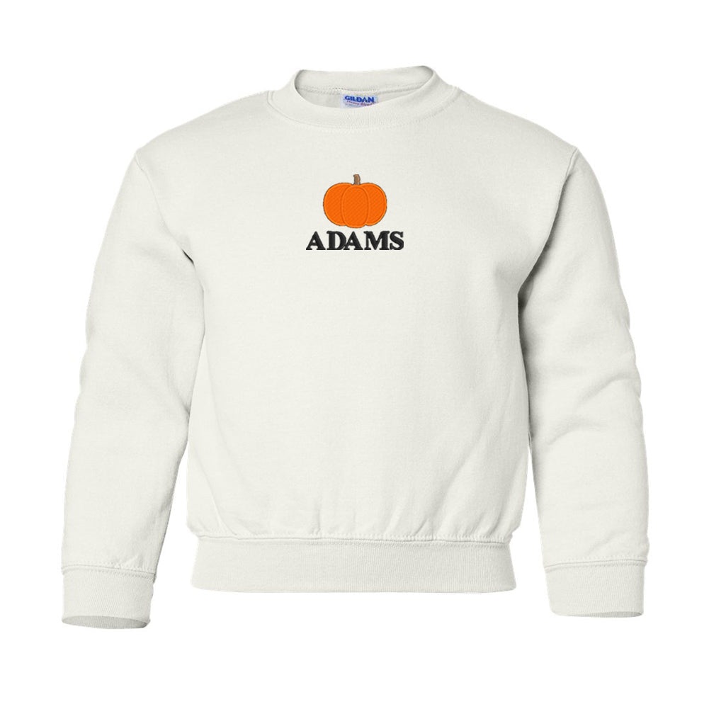 Kids Make It Yours™ Pumpkin Crewneck Sweatshirt - United Monograms