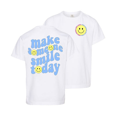 Kids 'Make Someone Smile Today' Front & Back T-Shirt - United Monograms