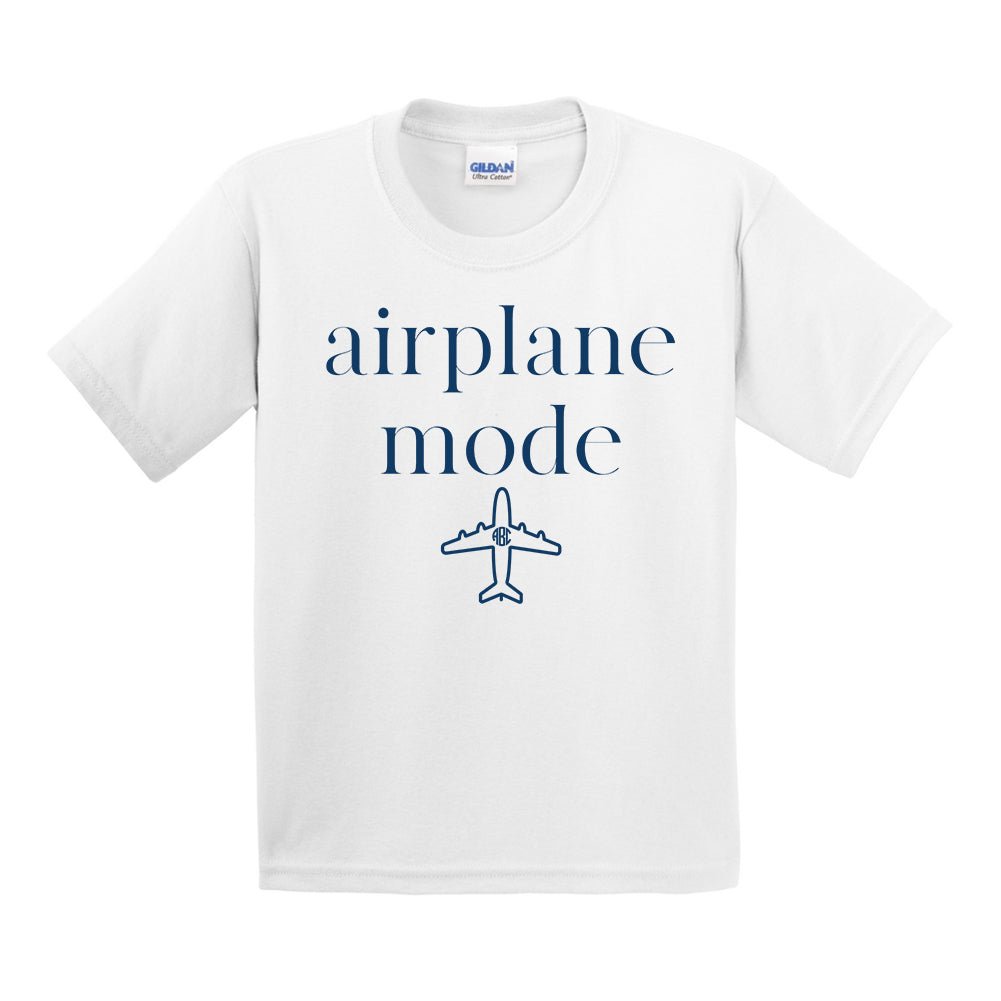 Kids Monogrammed 'Airplane Mode' T-Shirt - United Monograms