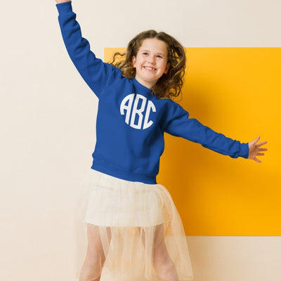 Kids Monogrammed Big Print Crewneck Sweatshirt - United Monograms