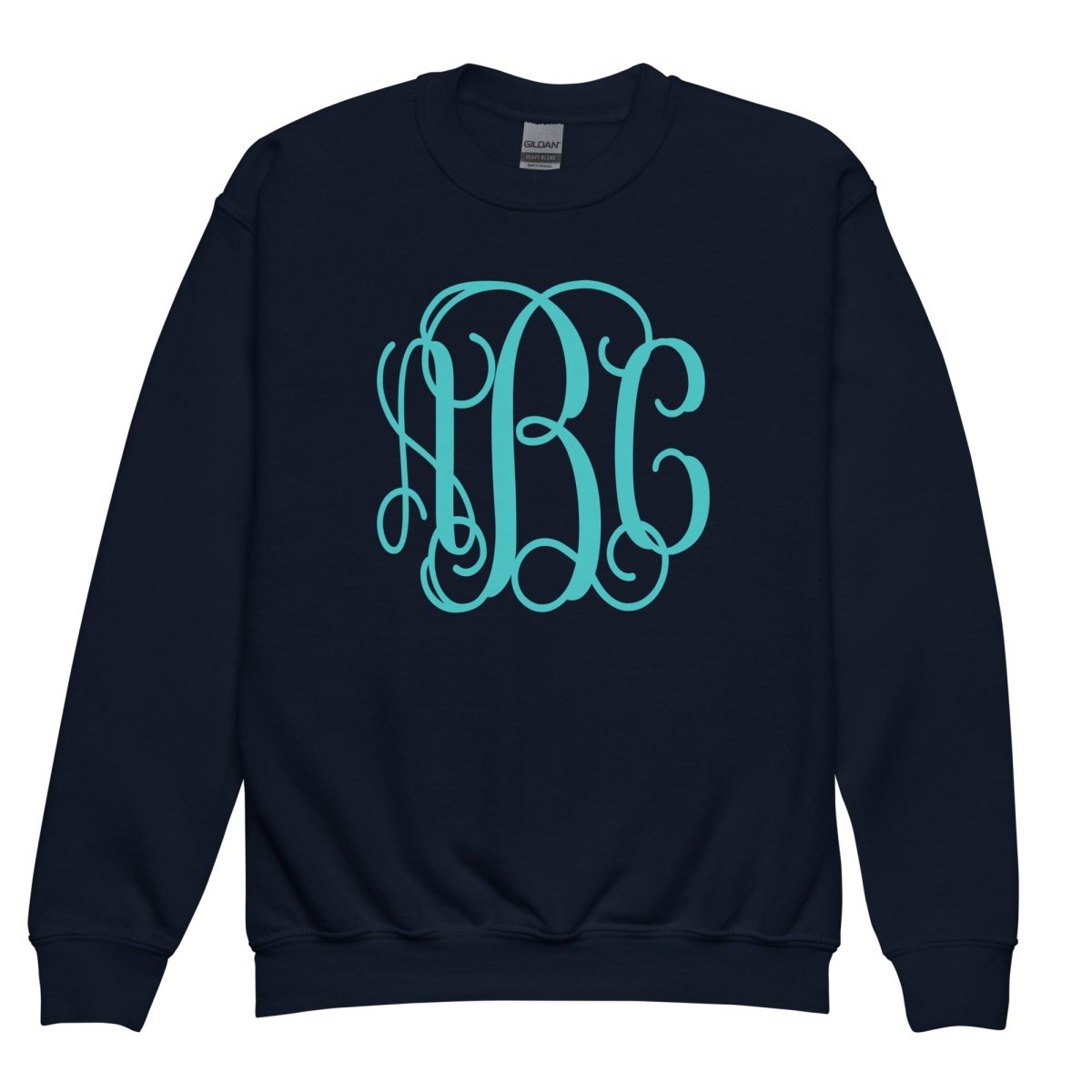 Kids Monogrammed Big Print Crewneck Sweatshirt - United Monograms