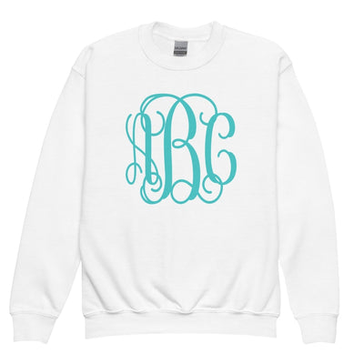 Kids Monogrammed Big Print Crewneck Sweatshirt - United Monograms