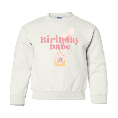 Kids Monogrammed 'Birthday Babe' Crewneck Sweatshirt - United Monograms