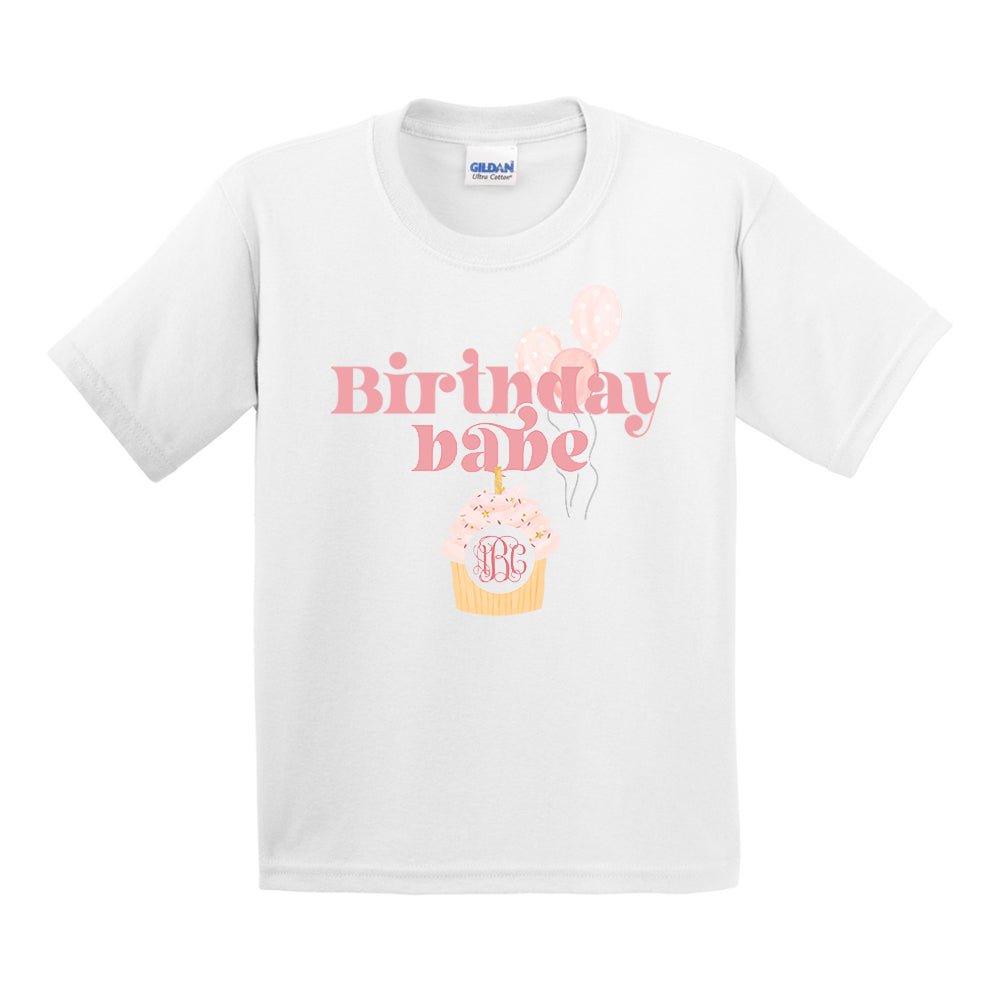 Kids Monogrammed 'Birthday Babe' T-Shirt - United Monograms
