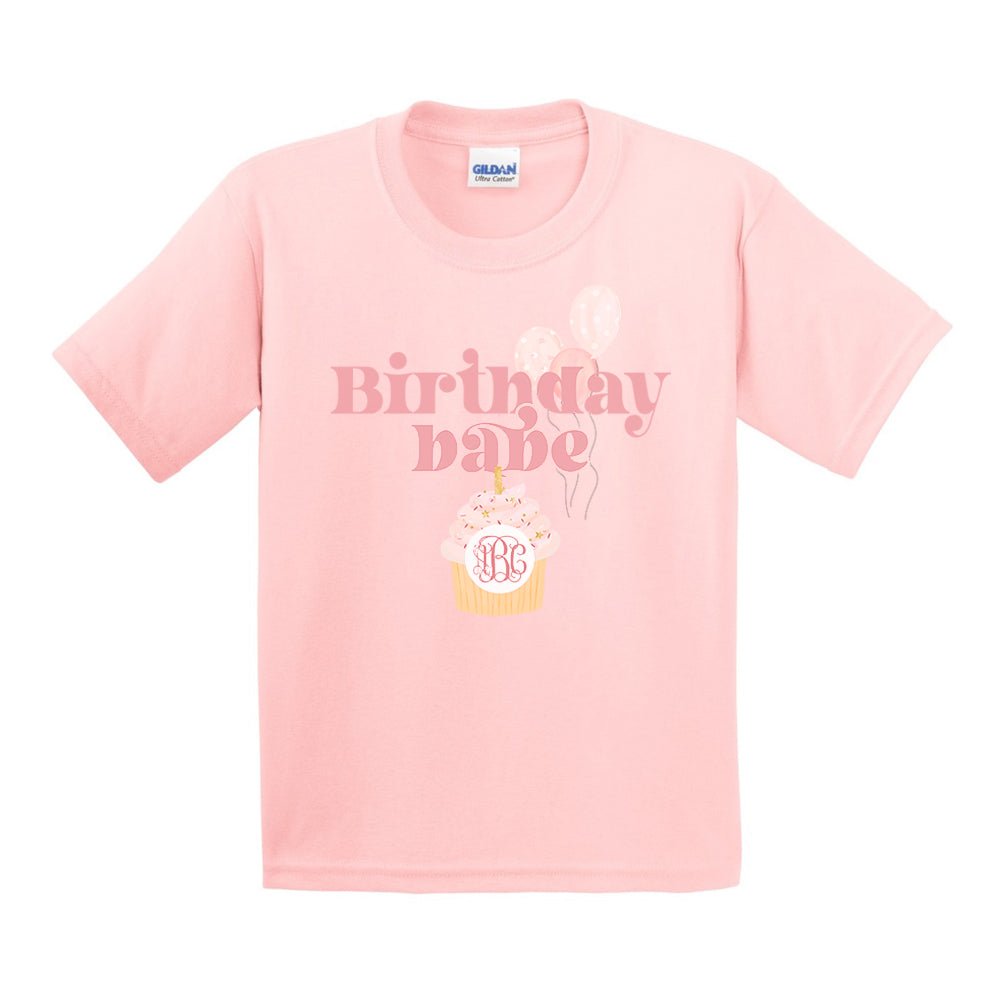 Kids Monogrammed 'Birthday Babe' T-Shirt - United Monograms