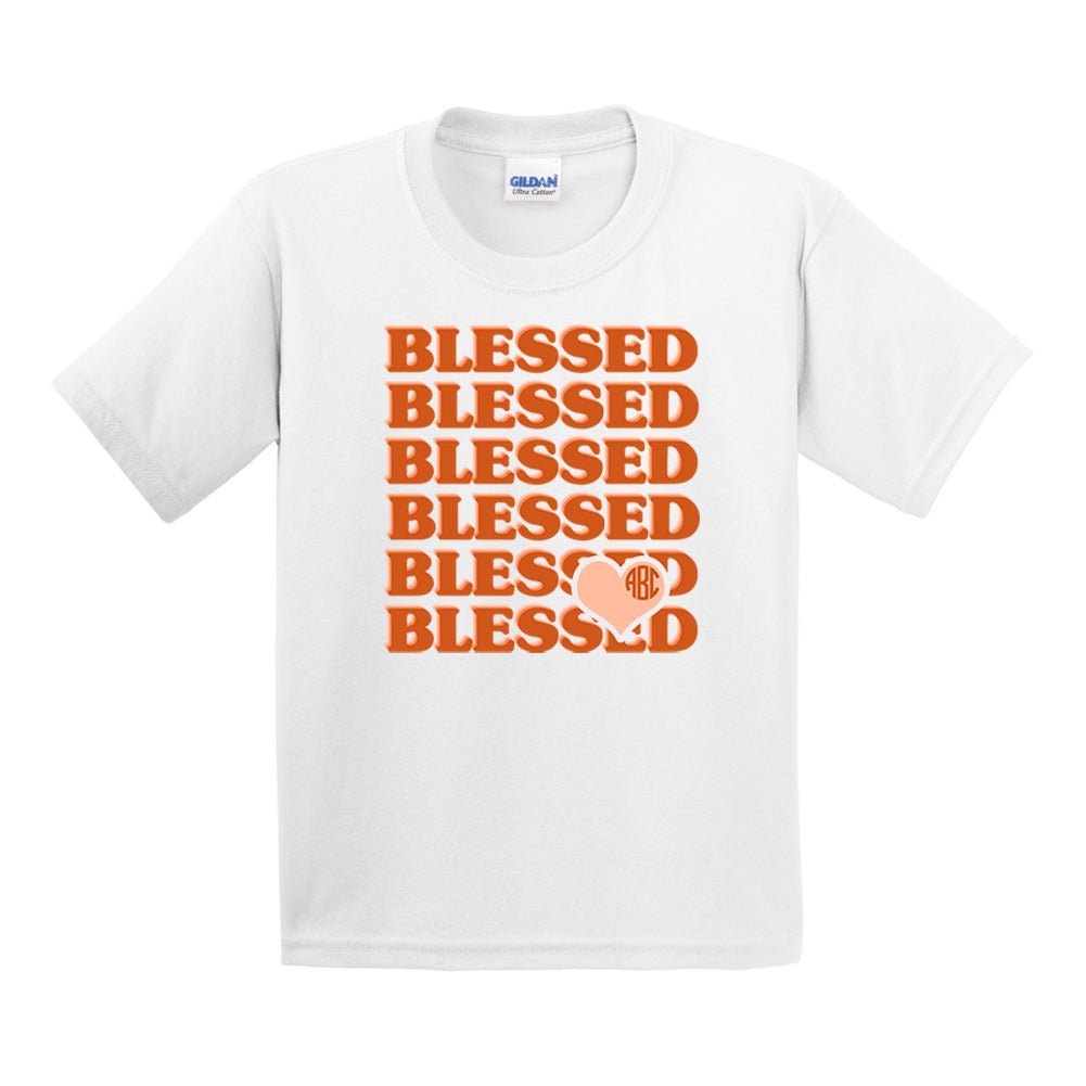 Kids Monogrammed 'Blessed' T-Shirt - United Monograms