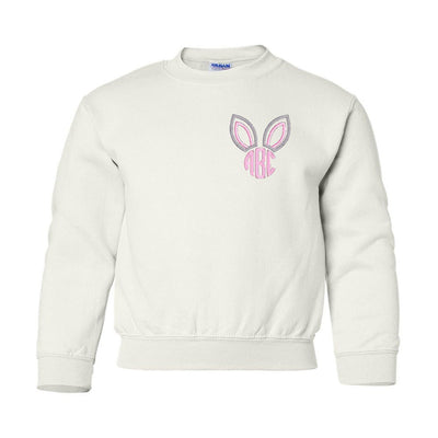 Kids Monogrammed Bunny Ears Crewneck Sweatshirt - United Monograms