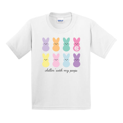 Kids Monogrammed 'Chillin' With My Peeps' T-Shirt - United Monograms