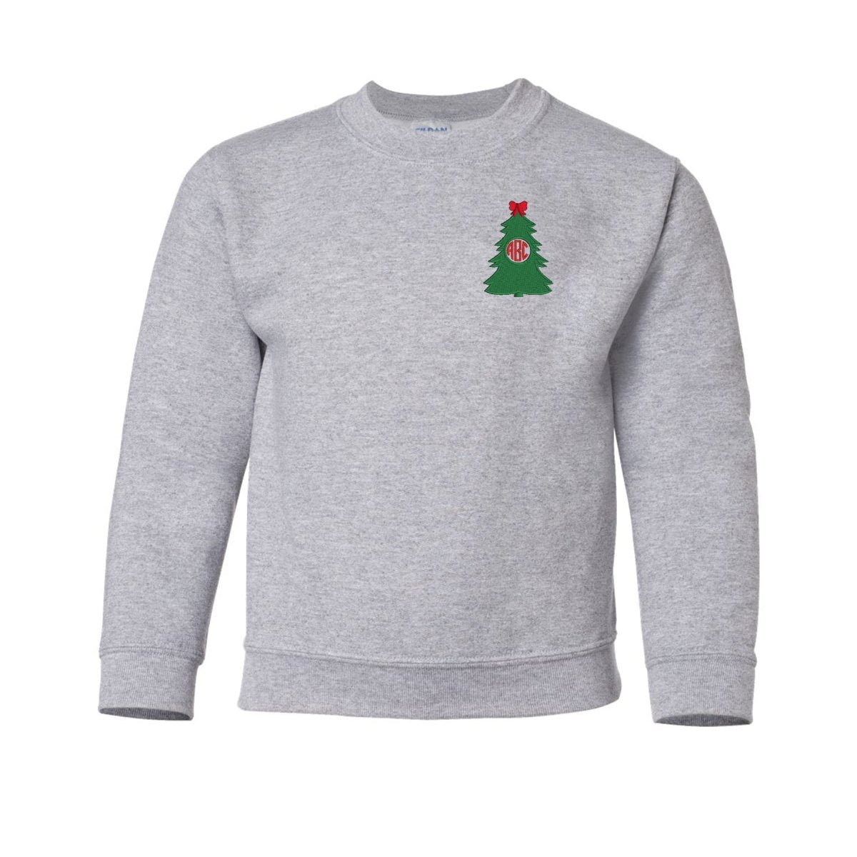Kids Monogrammed 'Christmas Tree' Crewneck Sweatshirt - United Monograms
