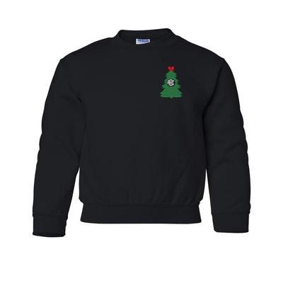 Kids Monogrammed 'Christmas Tree' Crewneck Sweatshirt - United Monograms