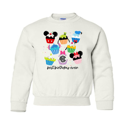 Kids Monogrammed 'Disney Birthday' Crewneck Sweatshirt - United Monograms