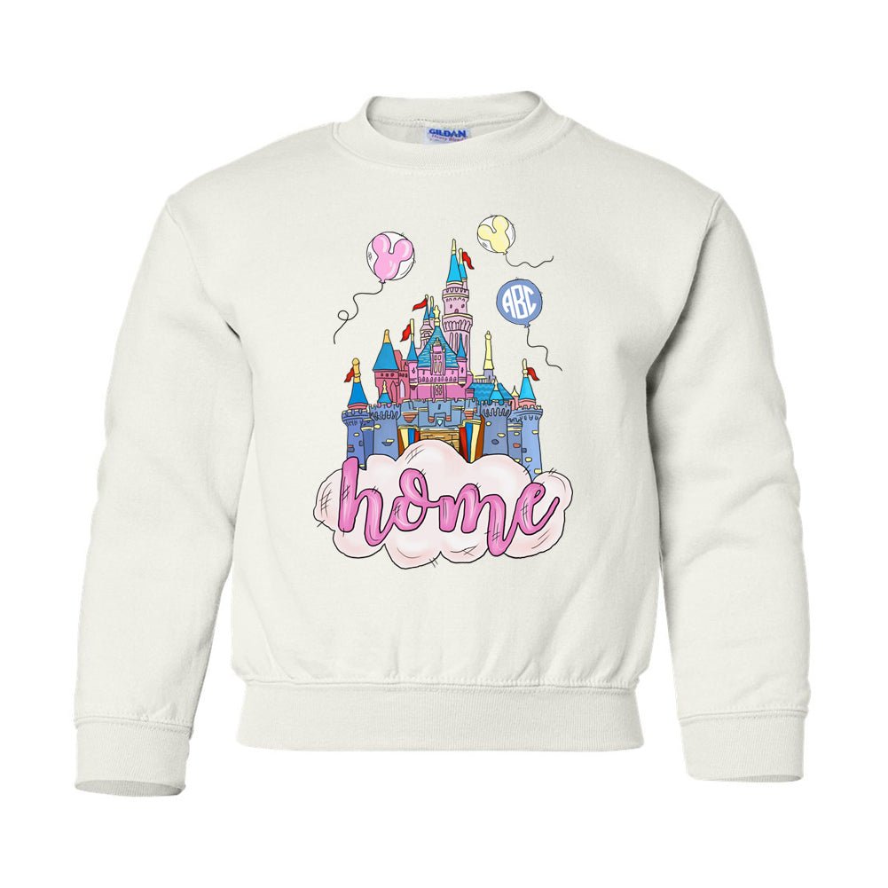 Kids Monogrammed 'Disney Is Home' Crewneck Sweatshirt - United Monograms