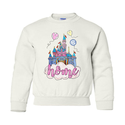 Kids Monogrammed 'Disney Is Home' Crewneck Sweatshirt - United Monograms