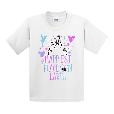 Kids Monogrammed 'Happiest Place on Earth' T-Shirt - United Monograms