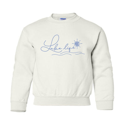 Kids Monogrammed 'Lake Life' Crewneck Sweatshirt - United Monograms