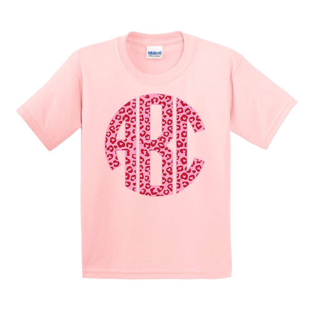 Kids Monogrammed 'Leopard Love' Big Print T-Shirt - United Monograms